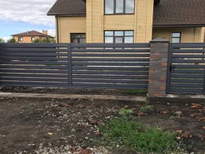 Забор жалюзи 72 метра фото в Химках
